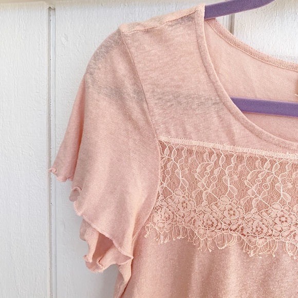 Anthropologie Deletta Pink Short Sleeve Top XS - Picture 4 of 6
